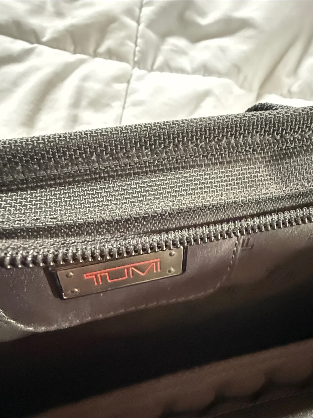 Tumi Black Men's Business Briefcase with Front Organizer Pockets